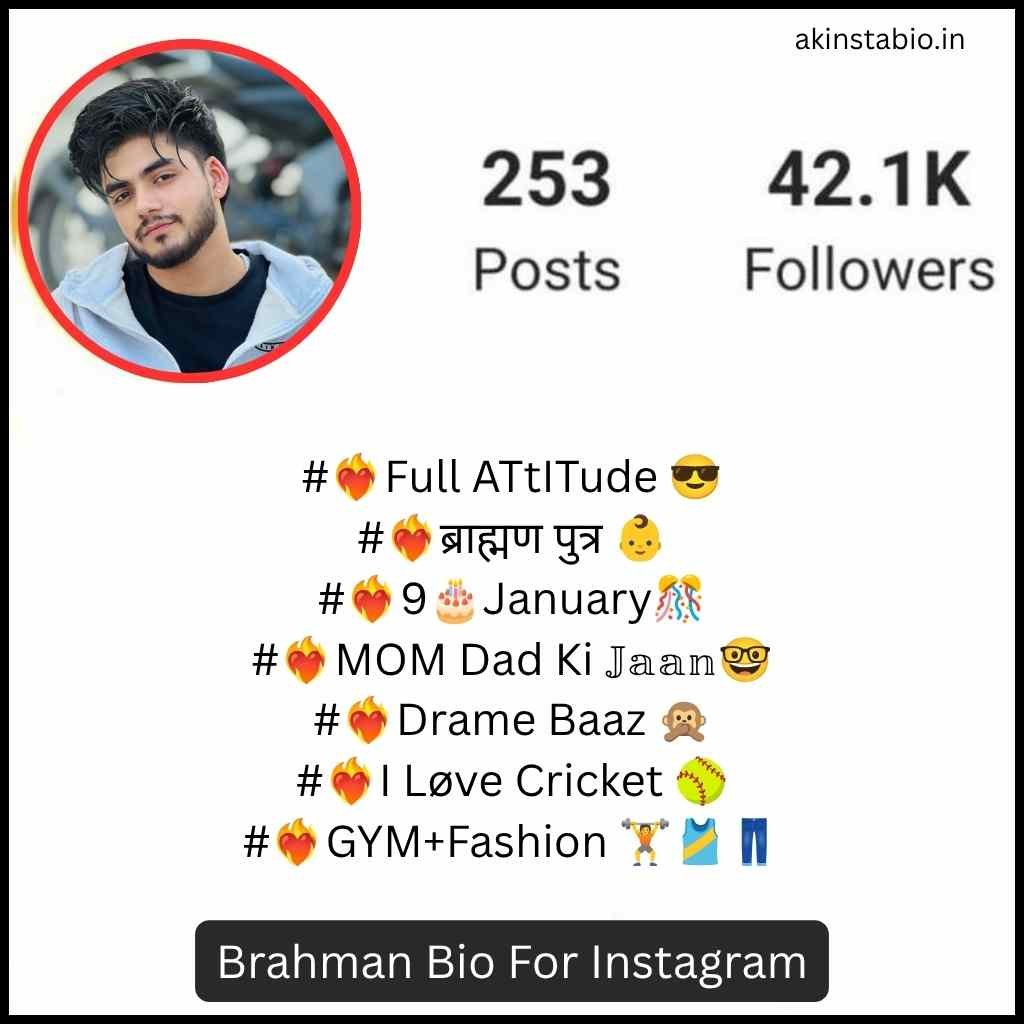 Brahman Bio For Instagram