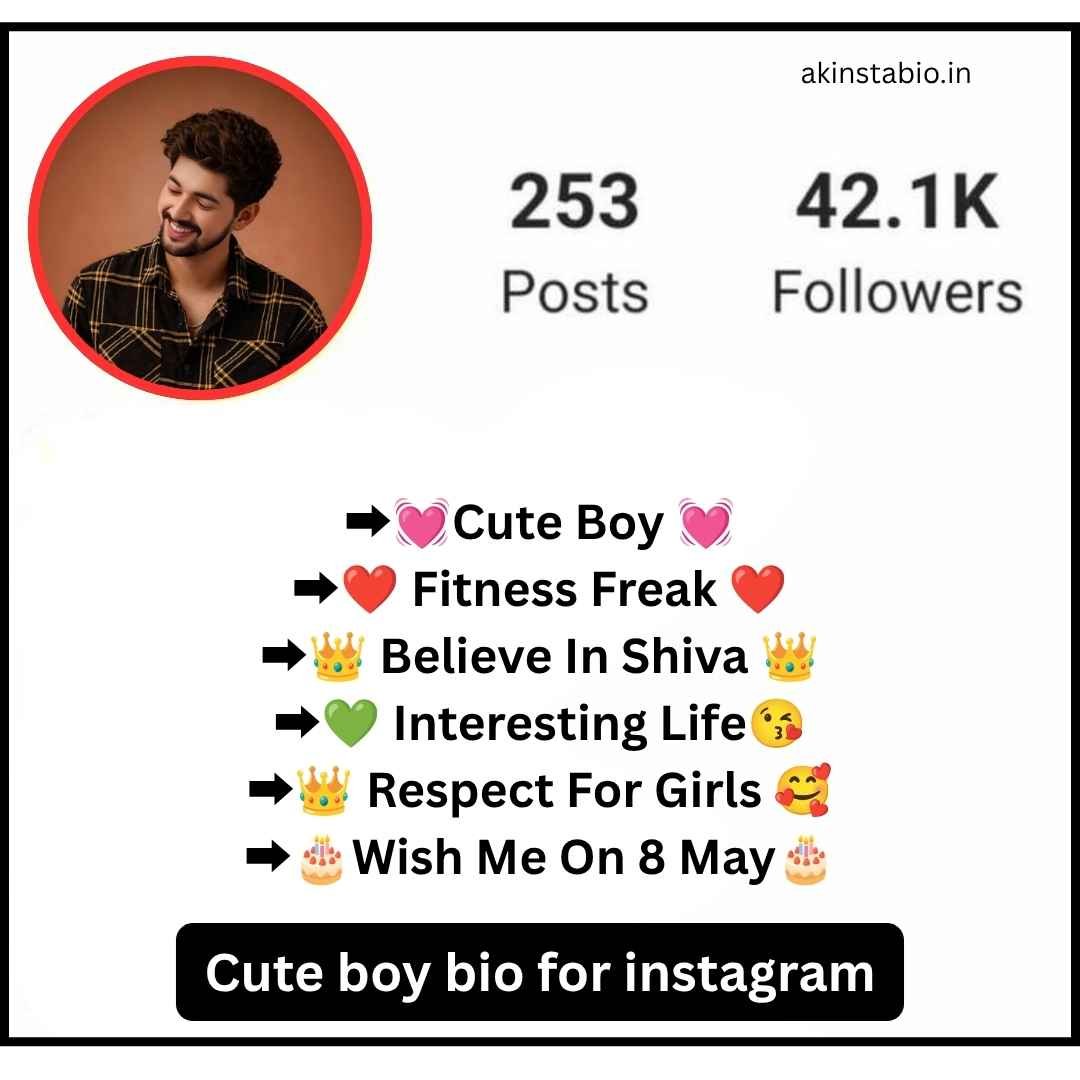 Cute boy bio for instagram