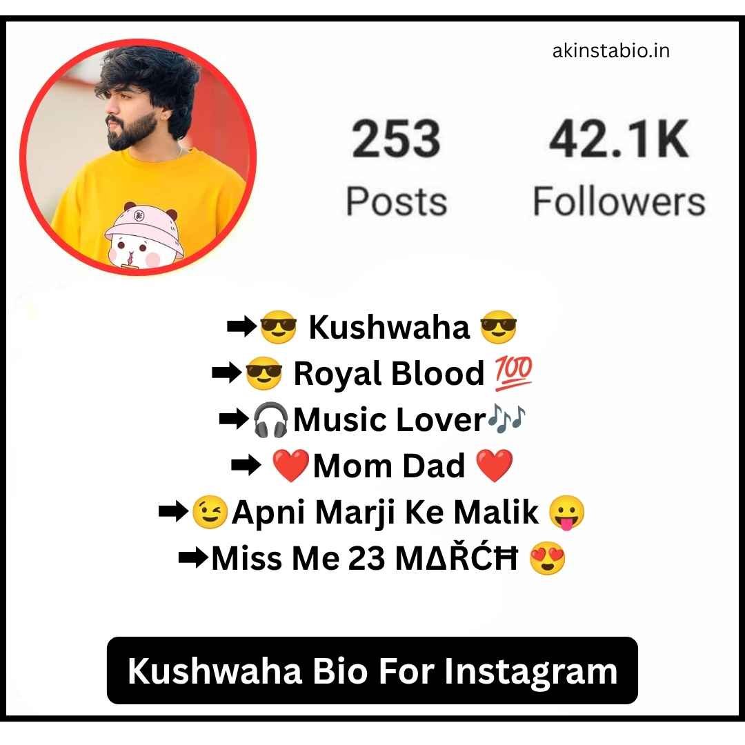 Kushwaha Bio For Instagram