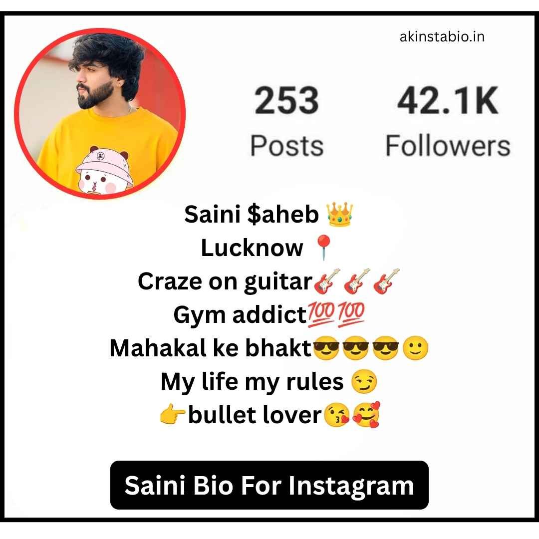 Saini Bio For Instagram