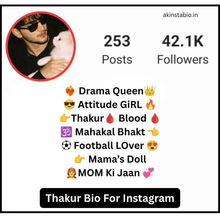 Thakur Bio For Instagram